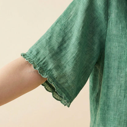 Vivienne | Elegant Cotton-Linen Blouse