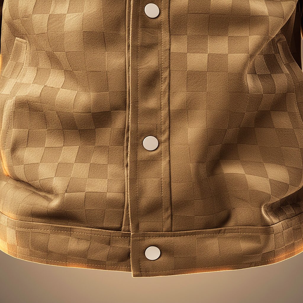 Juliette | Tailored Checkered Suede Jacket