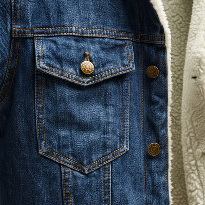 Felix | Luxe Denim Shearling Jacket