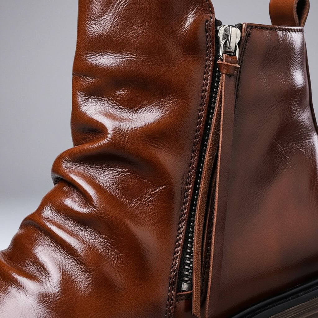 Oscar | Italian Leather Boots