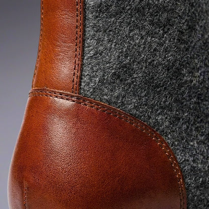 Julian | Luxe Leather and Wool Boots