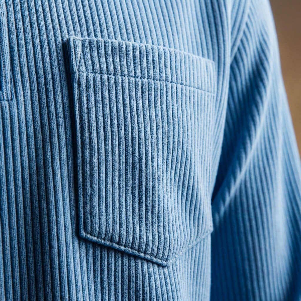 Julian | Luxe Corduroy Long Sleeve Polo