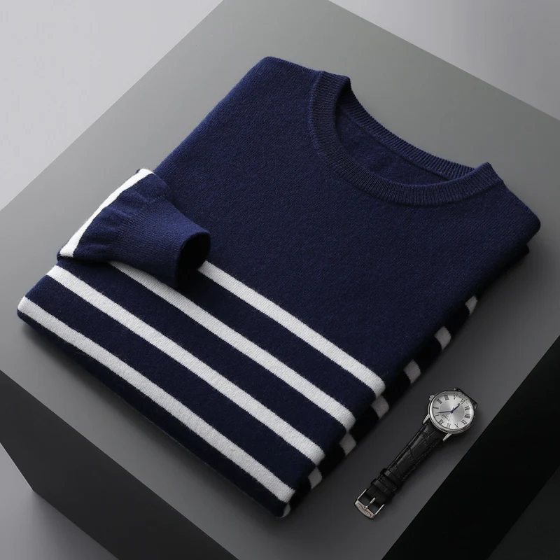 Rufus | Striped Wool Crewneck Sweater
