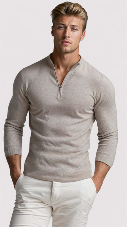 Adrian | Luxe Bellagio Half-Zip Sweater
