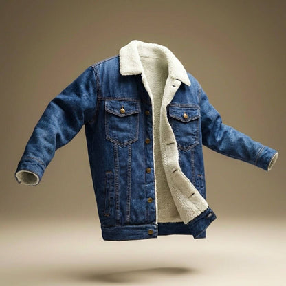 Felix | Luxe Denim Shearling Jacket