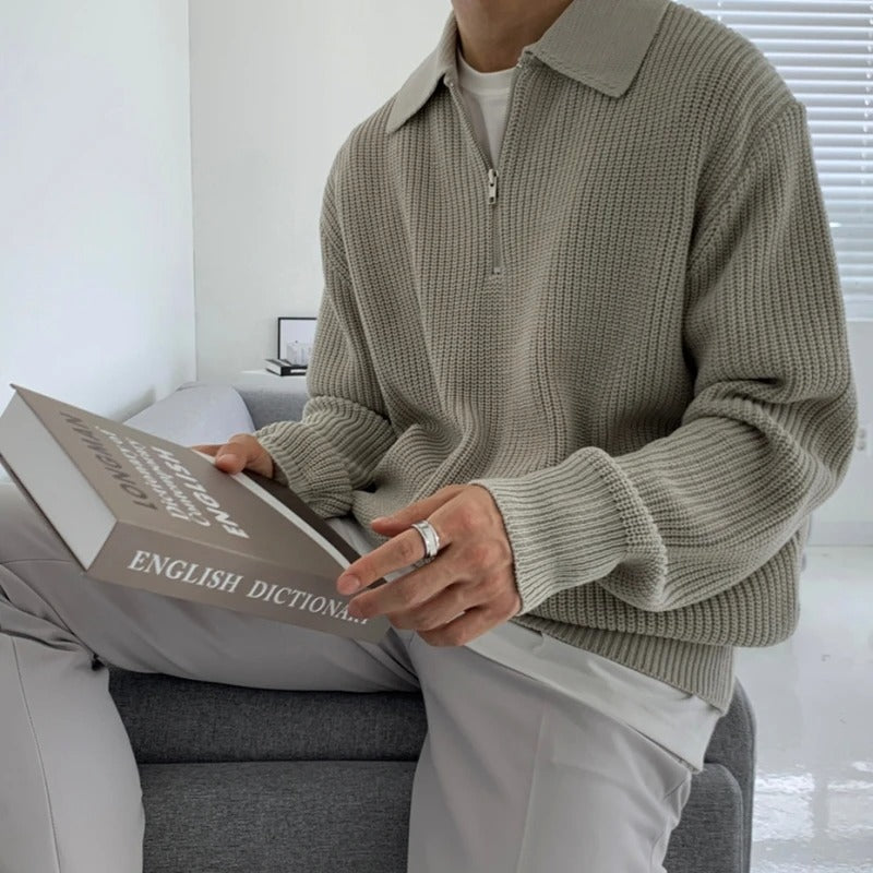 Felix | Luxe Quarter Zip Knit Sweater