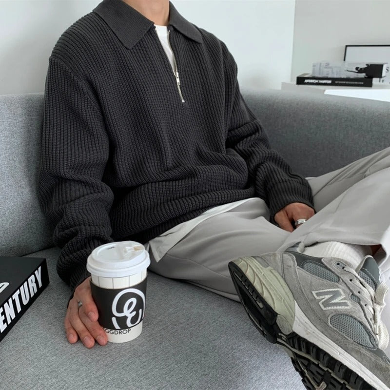 Felix | Luxe Quarter Zip Knit Sweater