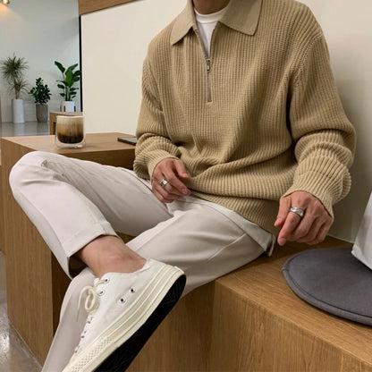Felix | Luxe Quarter Zip Knit Sweater