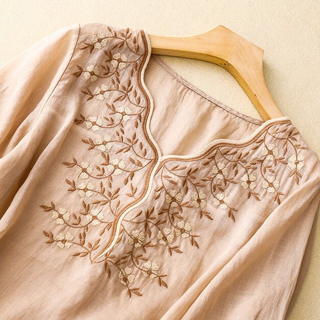 Vivienne | Luxe Cotton-Linen Shirt