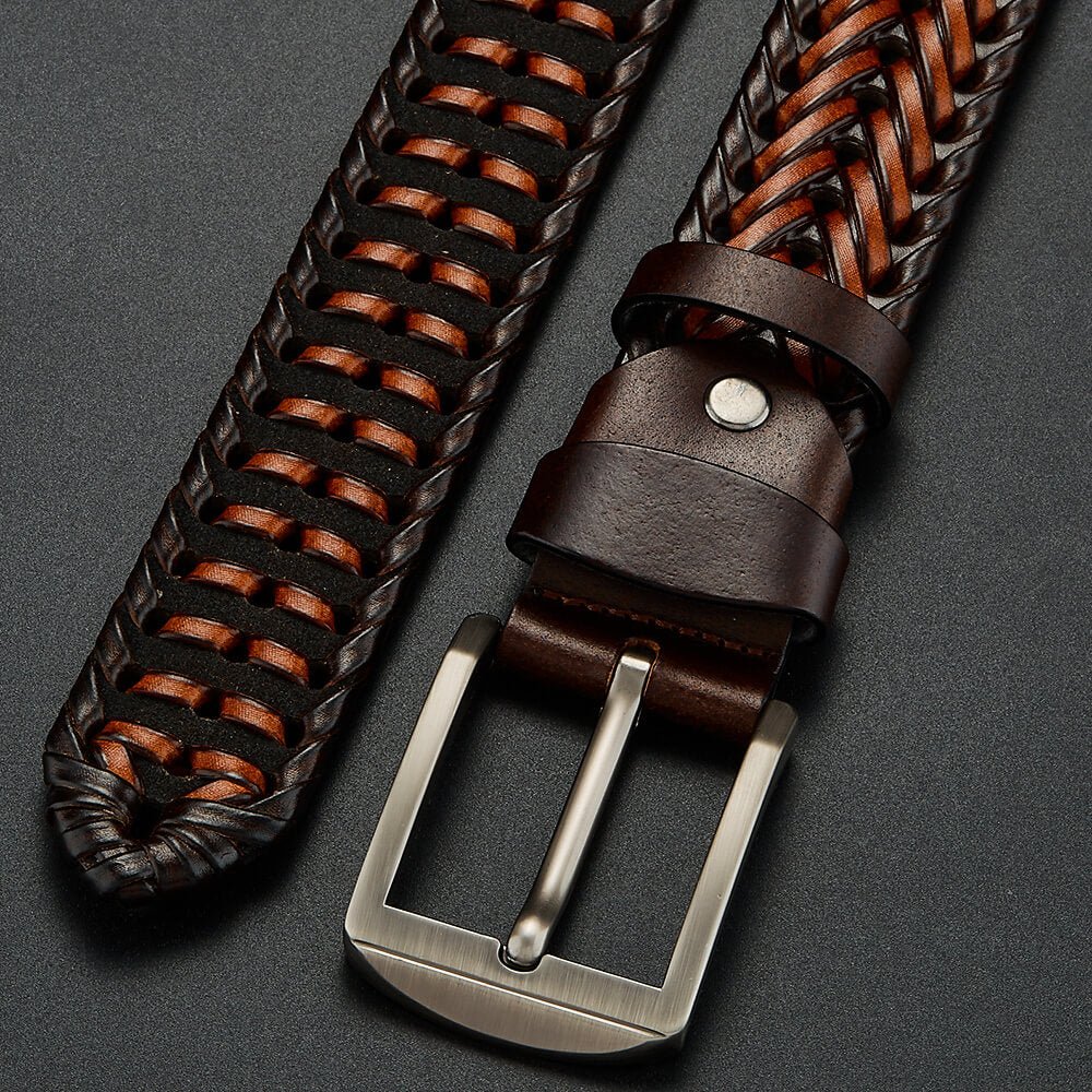 Emmett | Braided Genuine Leather Belt