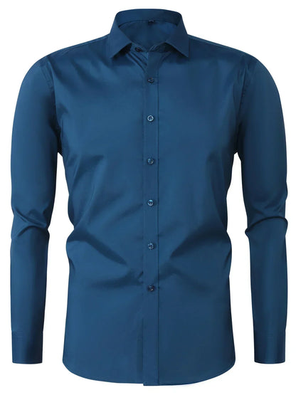 Elliott | Elegant Long Sleeve Button-Up Shirt