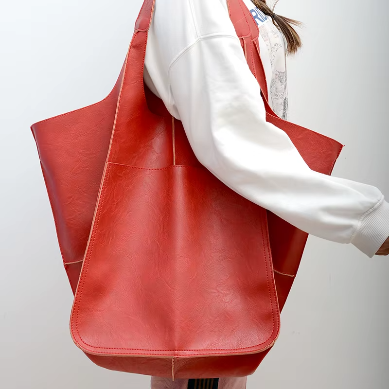 Quinn | Luxe Oversized Leather Tote