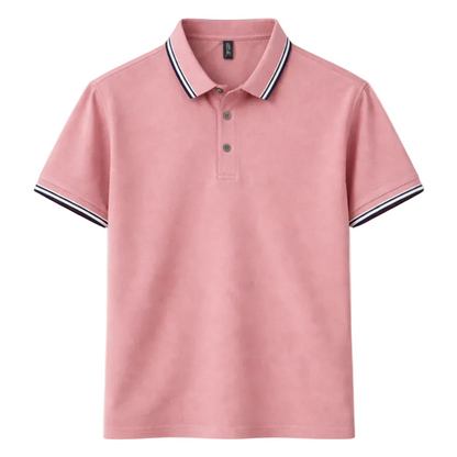 Luca | Tipped Collar Short Sleeve Polo Shirt