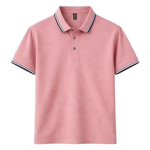 Luca | Tipped Collar Short Sleeve Polo Shirt