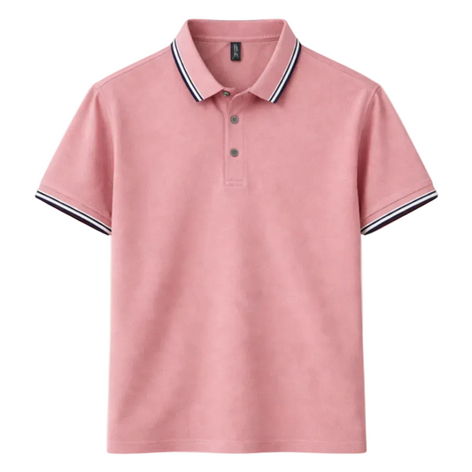 Luca | Tipped Collar Short Sleeve Polo Shirt