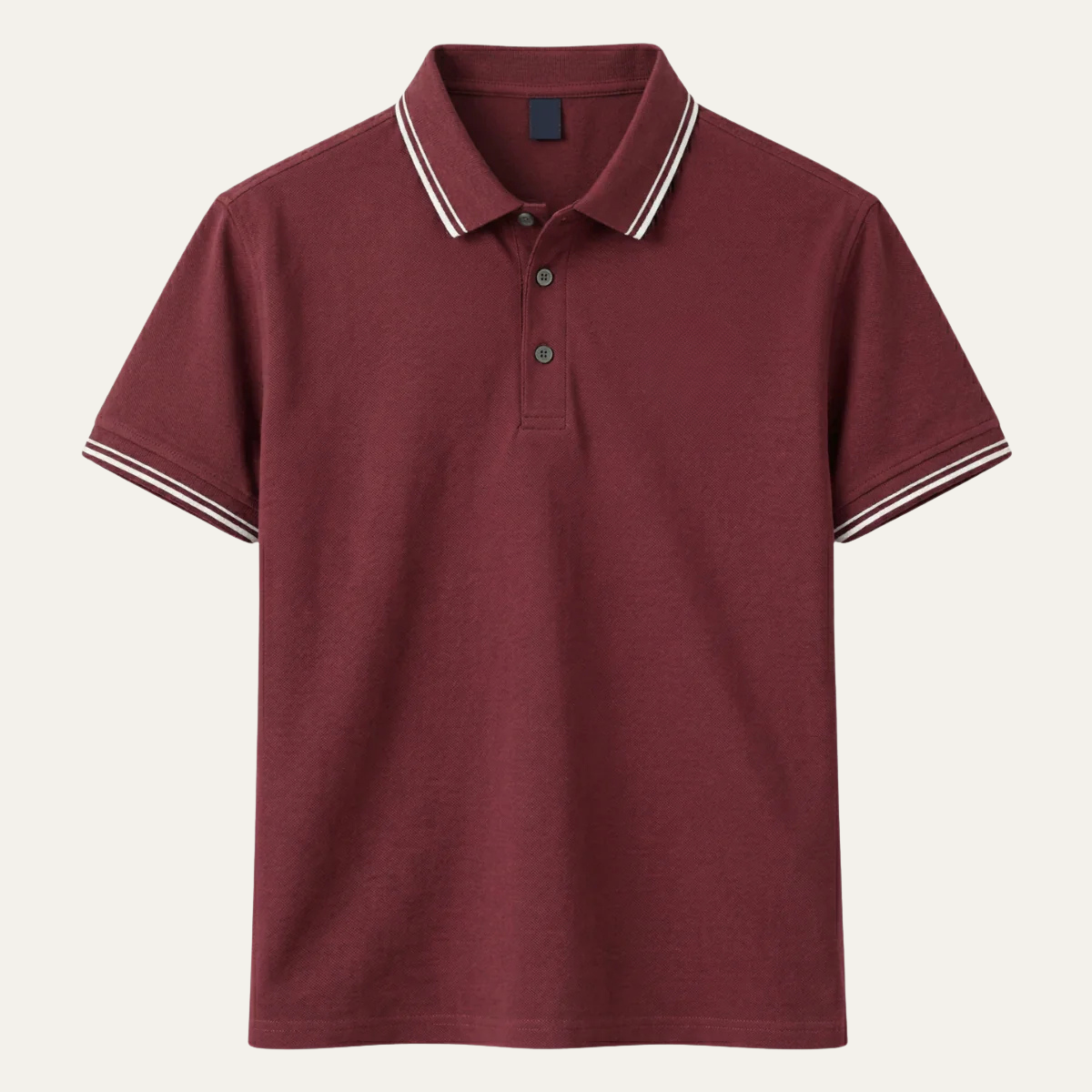 Luca | Tipped Collar Short Sleeve Polo Shirt