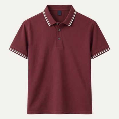 Luca | Tipped Collar Short Sleeve Polo Shirt