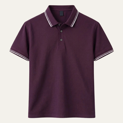 Luca | Tipped Collar Short Sleeve Polo Shirt