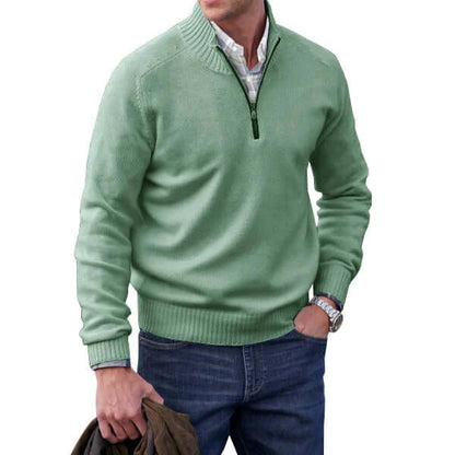 Miles | Modern Soft Knit Zip Pullover