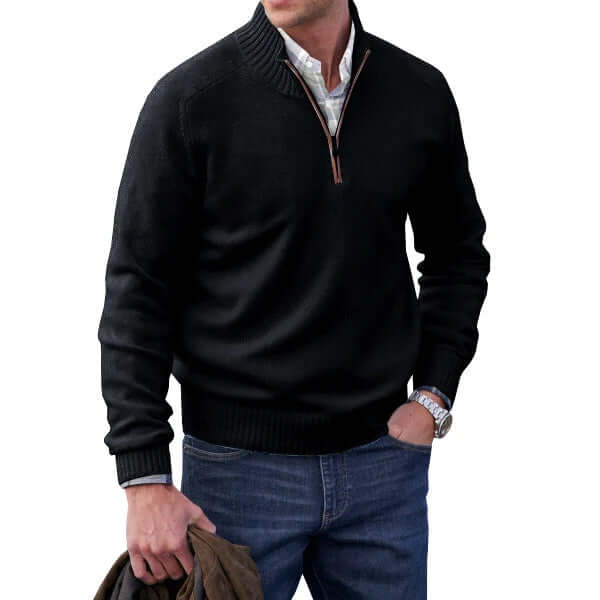 Miles | Modern Soft Knit Zip Pullover