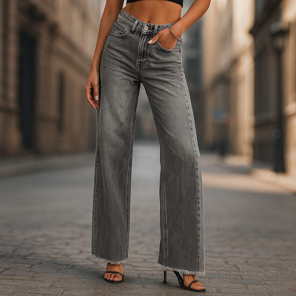 Renata | High-Rise Wide-Leg Jeans