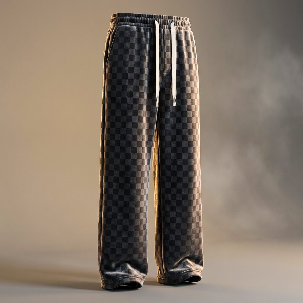 Emmett | Luxurious Checkered Corduroy Sweatpants