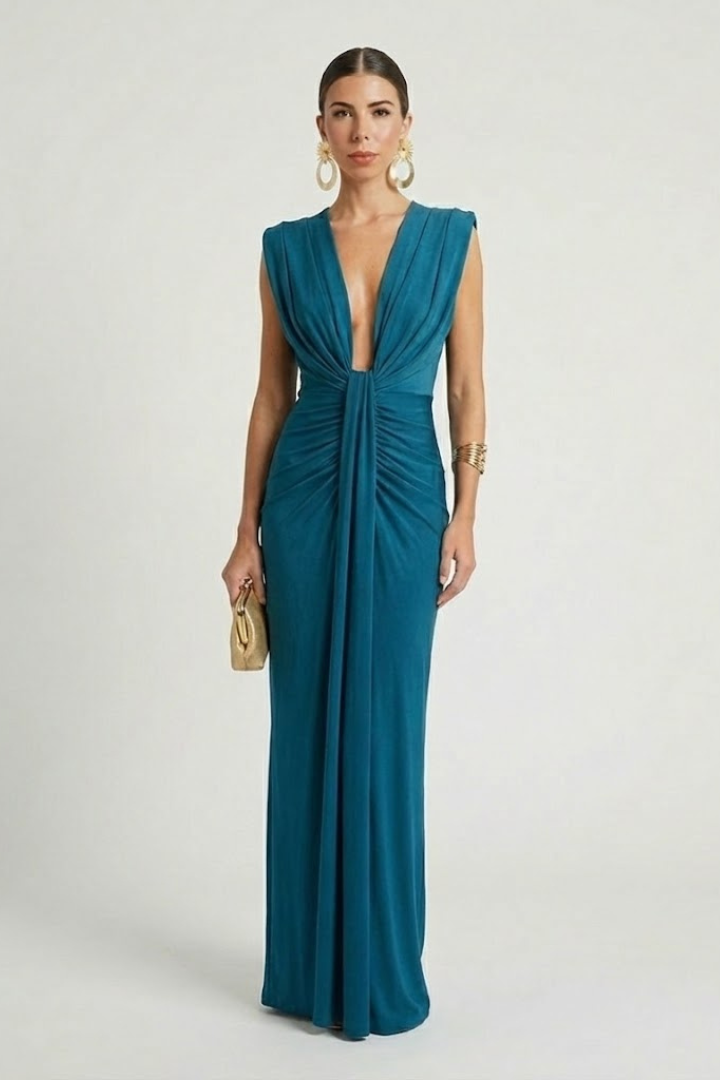 Isla | Elongated Shape Maxi Dress