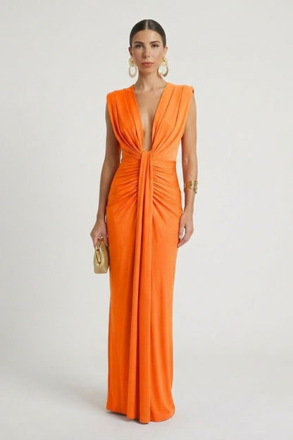 Isla | Elongated Shape Maxi Dress