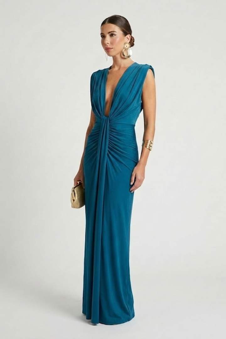 Isla | Elongated Shape Maxi Dress