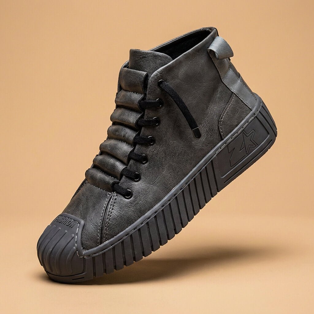 Julian | Luxe High-Top Leather Sneakers