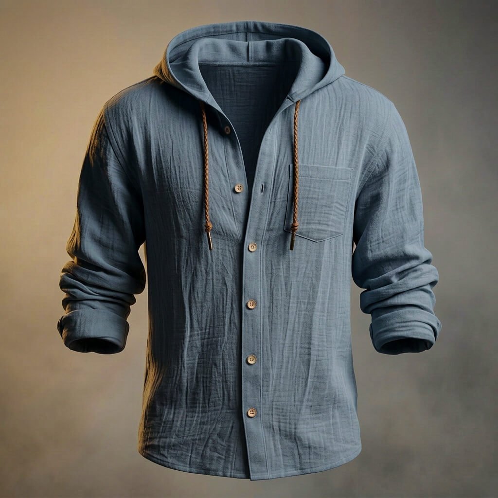 Everett | Cotton Linen Hooded Jacket