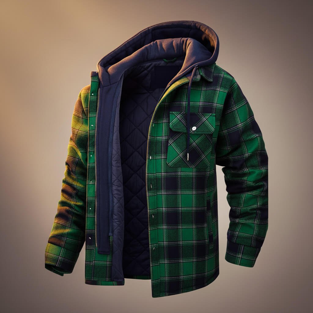 Jasper | Tailored Hooded Plaid Jacket