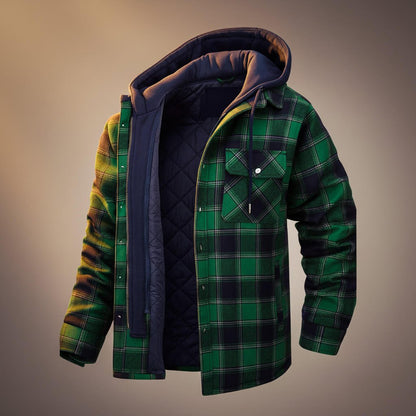 Jasper | Tailored Hooded Plaid Jacket