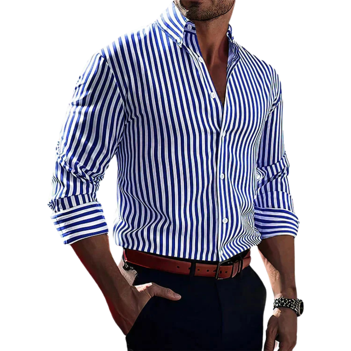 Landon | Striped Confidence Shirt