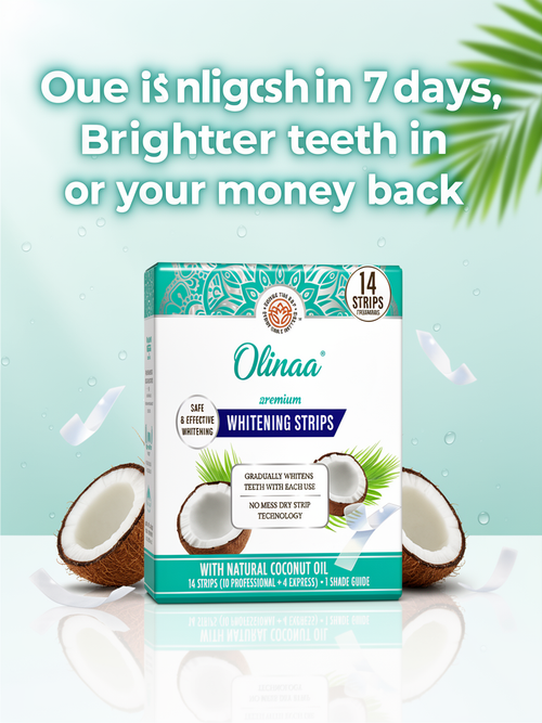 Olinaa | Teeth Whitening Strips with Advanced Formula | Brighten Your Smile