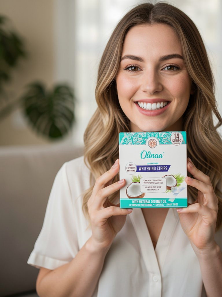 Olinaa | Teeth Whitening Strips with Advanced Formula | Brighten Your Smile