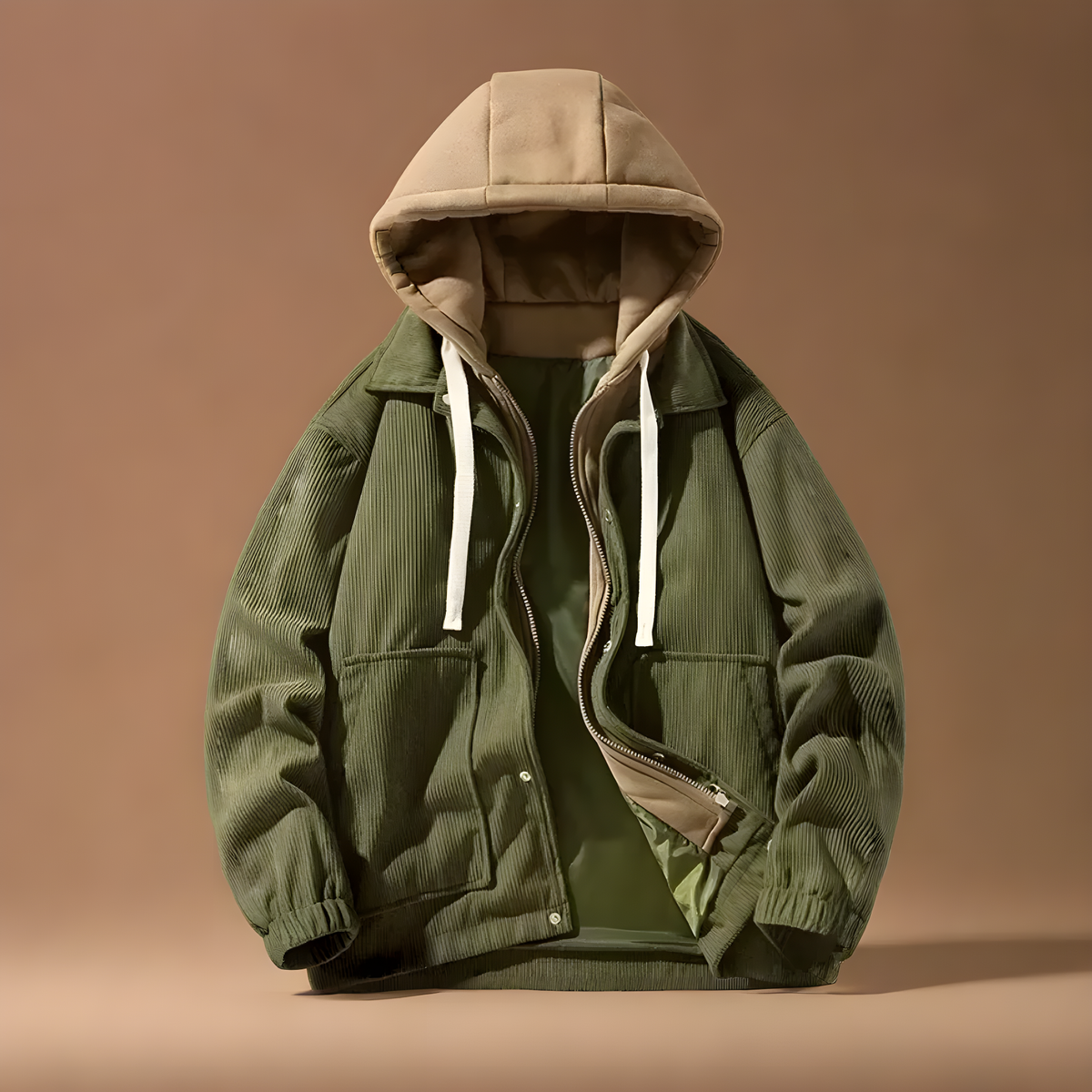 Felipe | Luxe Corduroy Hooded Jacket