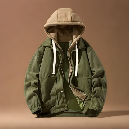 Felipe | Luxe Corduroy Hooded Jacket