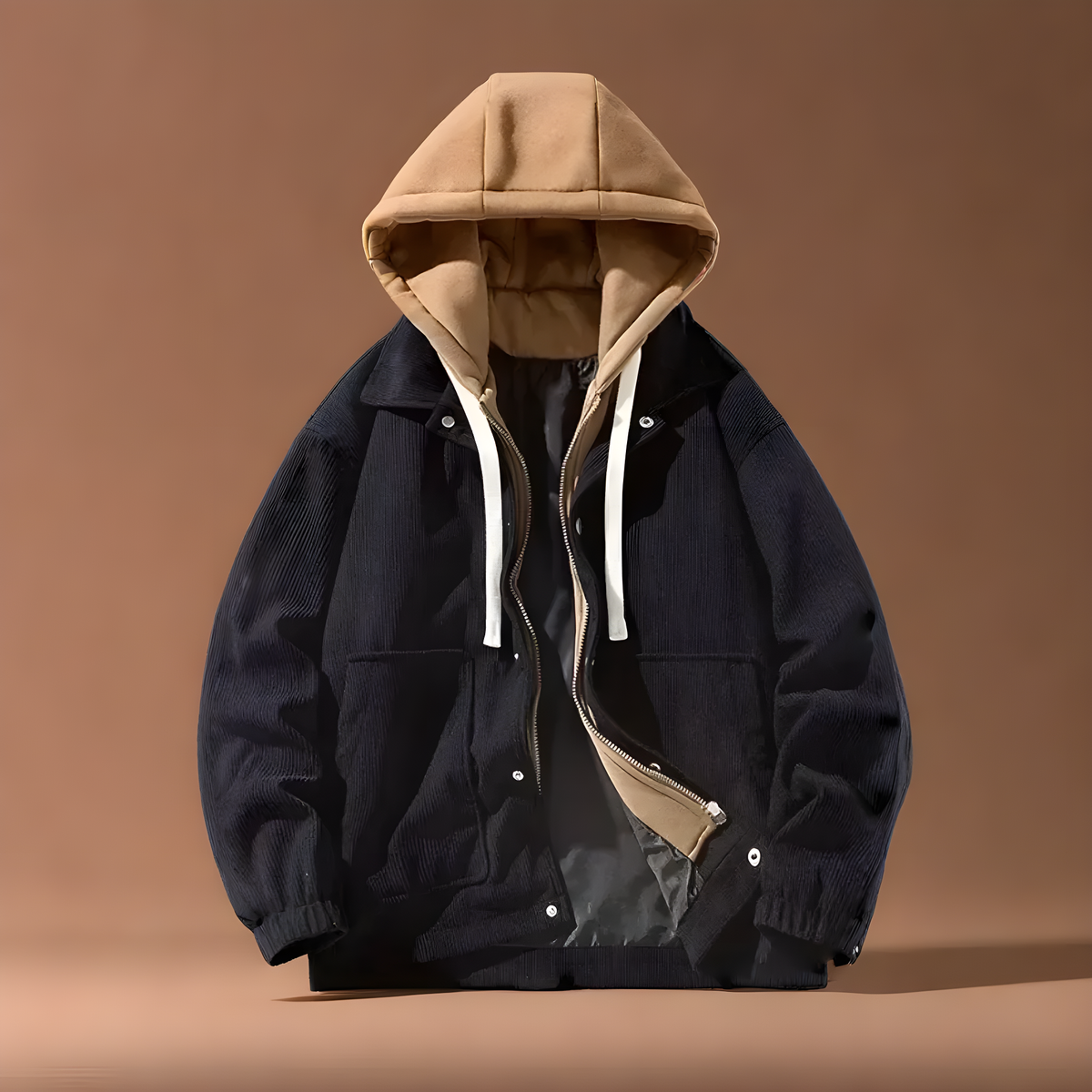 Felipe | Luxe Corduroy Hooded Jacket