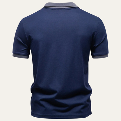 Luca | Luxe Contrast Collar Polo Shirt