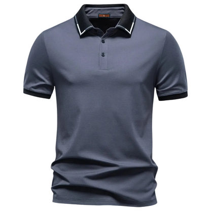 Luca | Luxe Contrast Collar Polo Shirt