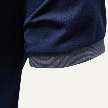 Luca | Luxe Contrast Collar Polo Shirt
