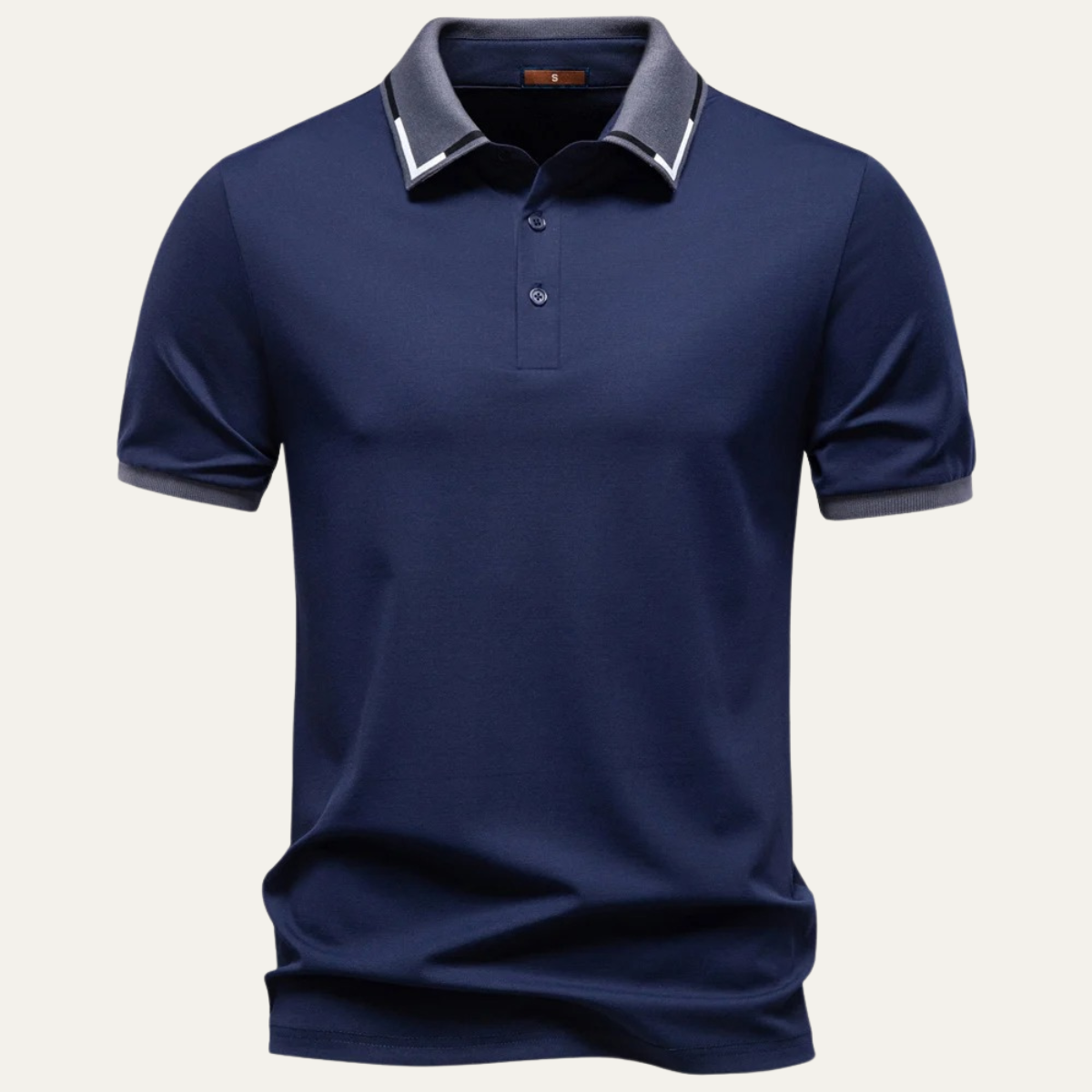Luca | Luxe Contrast Collar Polo Shirt