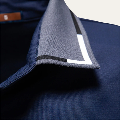 Luca | Luxe Contrast Collar Polo Shirt