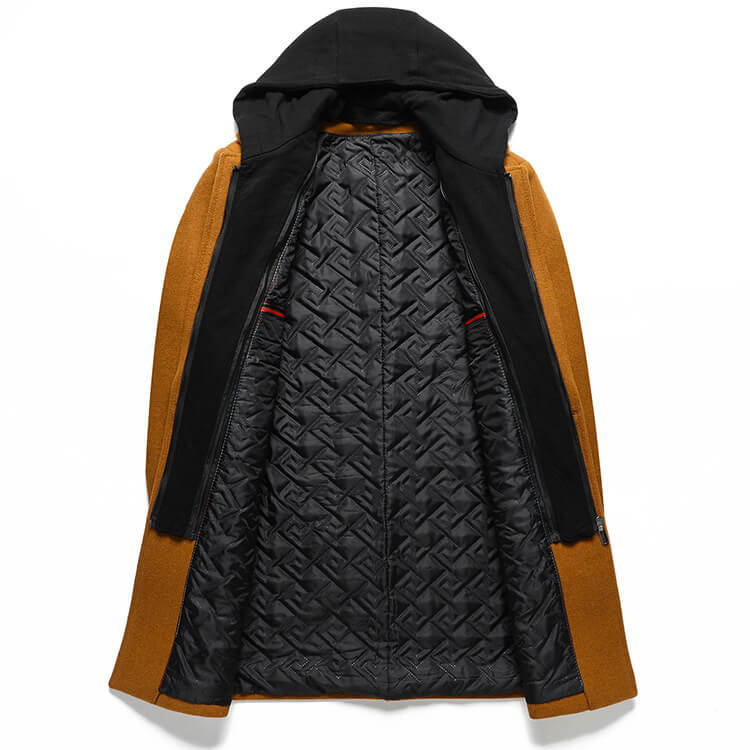 Hugo | Luxe Virgin Wool Hooded Overcoat