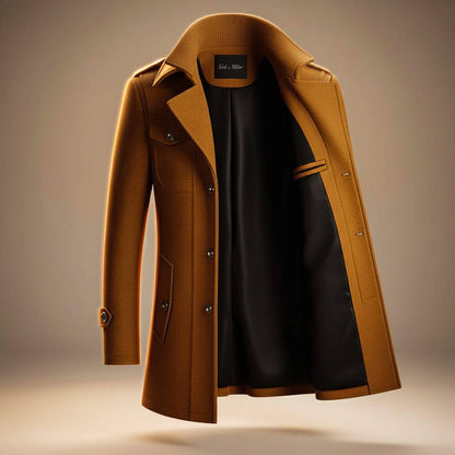 Theo | Elegant Virgin Wool Overcoat