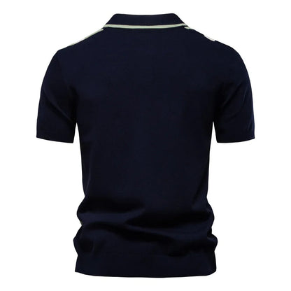 Xander | Contrast Knit Polo
