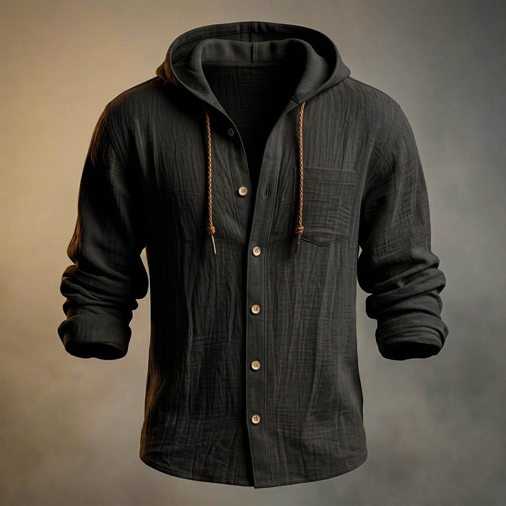 Everett | Cotton Linen Hooded Jacket