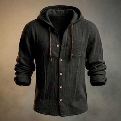 Everett | Cotton Linen Hooded Jacket