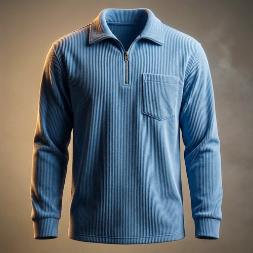 Julian | Luxe Corduroy Long Sleeve Polo